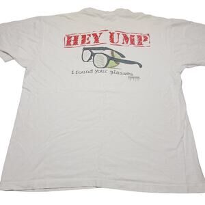 Vintage Hey Ump I Found Your Glasses T-Shirt 1996 Baseball Men's Size 2XL
